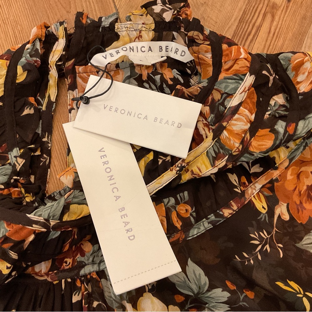 Veronica Beard Ares Silk Floral Blouseβ NWT - Picture 5 of 9